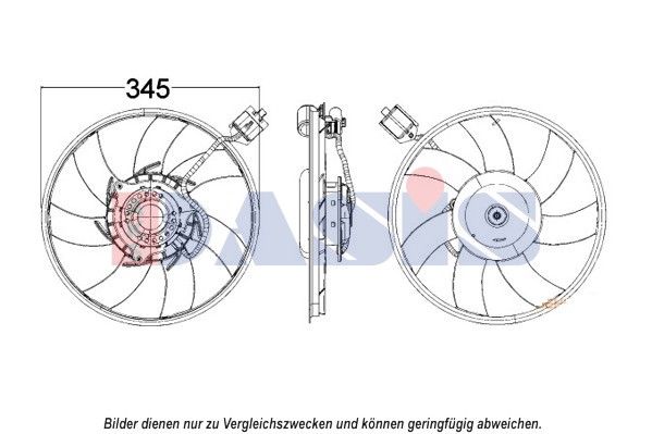 AKS DASIS Tuuletin, moottorin jäähdytys 158102N